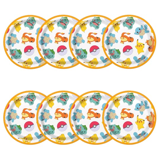 7" Pokémon™ Paper Plates, 8ct.